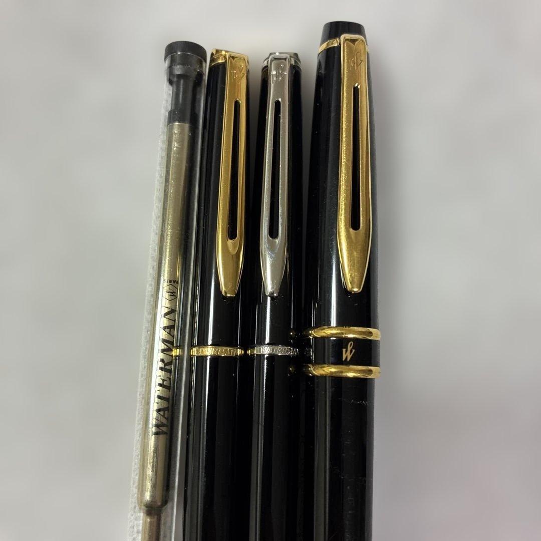 Waterman ballpoint pen 4-piece set with ballpoint pens and mechanical pencil in used but good condition
