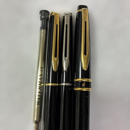 Waterman ballpoint pen 4-piece set with ballpoint pens and mechanical pencil in used but good condition