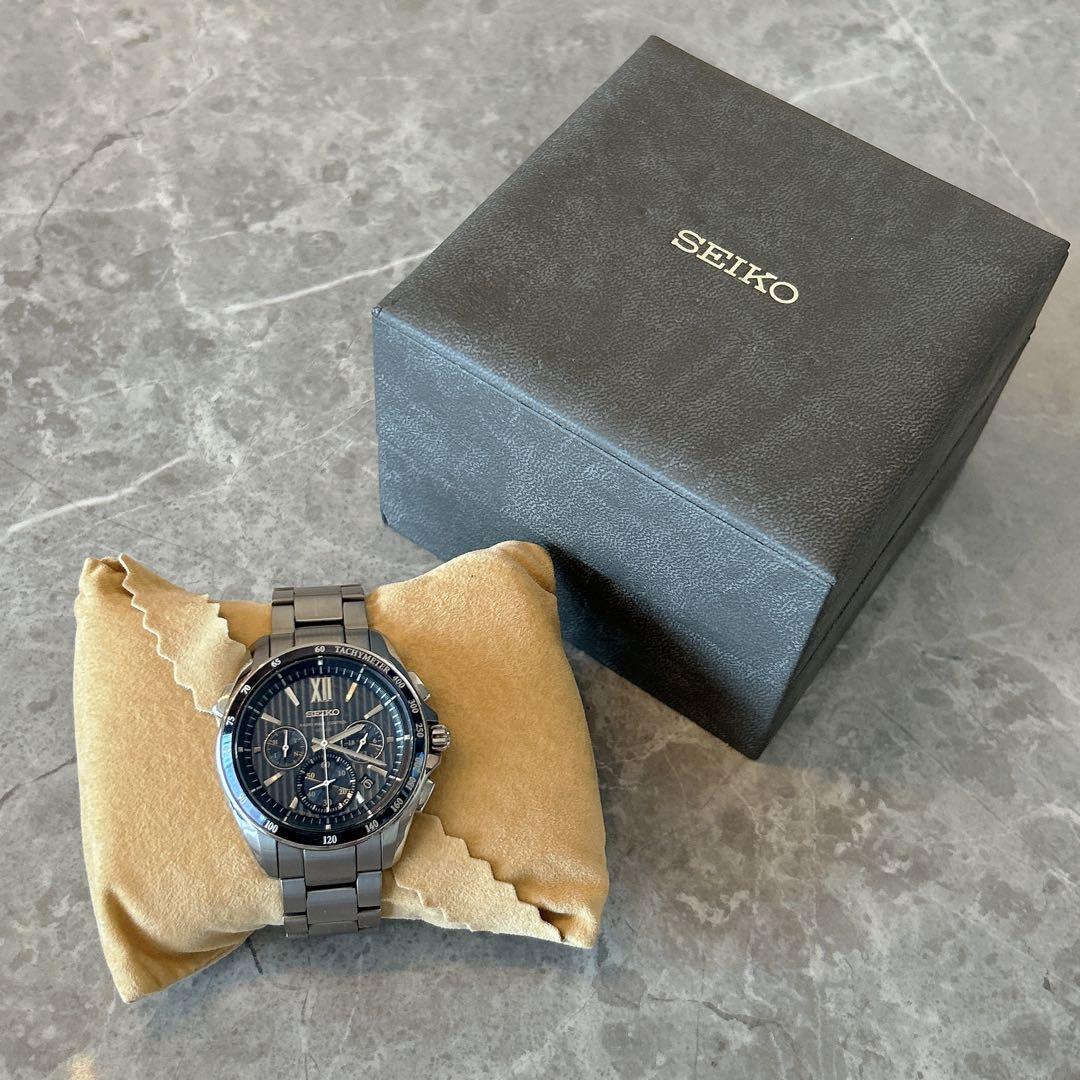 SEIKO SBTR009 Solar Men's Watch — Japanese