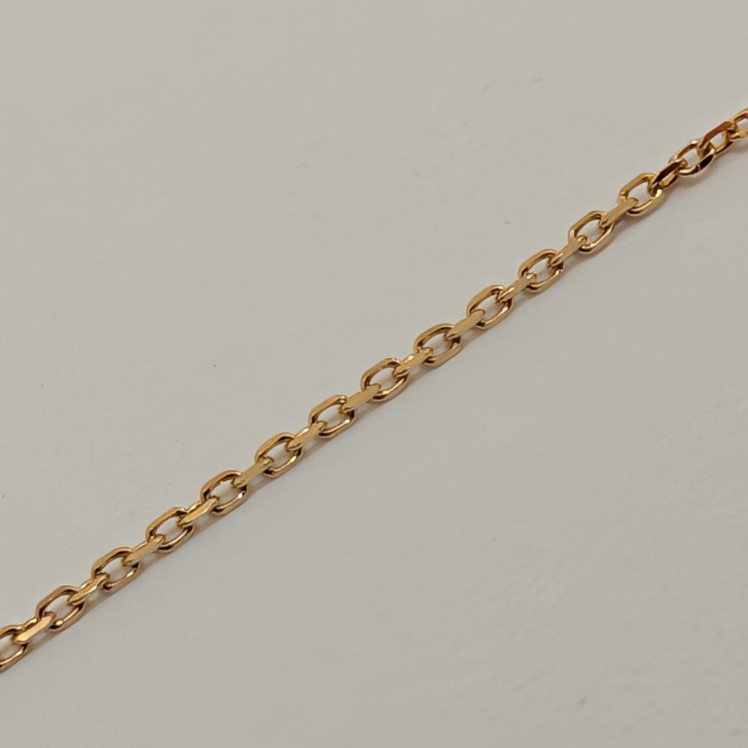 Mikimoto pearl diamond necklace in 18K yellow gold with 37cm chain and three 6.7mm pearls