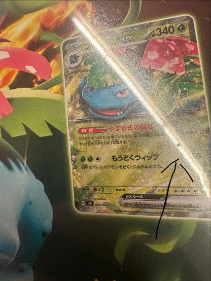 Pokemon Venusaur ex — Japanese