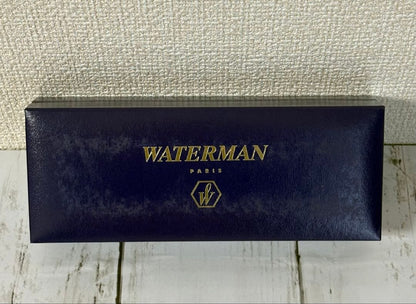 WATERMAN ballpoint pen main body in black and gold with a dedicated case