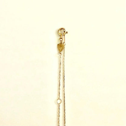 Agete Rare Opal Necklace with 10K gold 40cm chain featuring opal and diamond accents