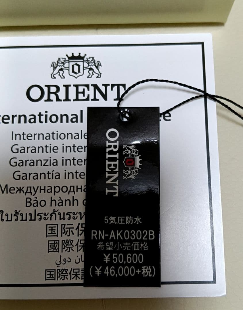 ORIENT RN-AK0302B Automatic Men's Watch — Japanese