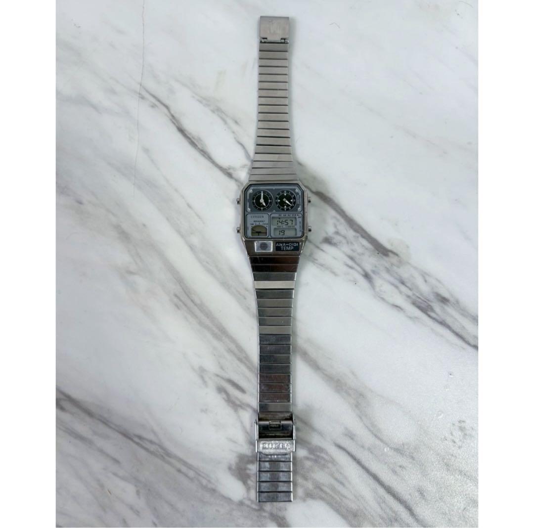 Citizen 99s-2000s Anadigi Temp Digital Men's Watch — Japanese