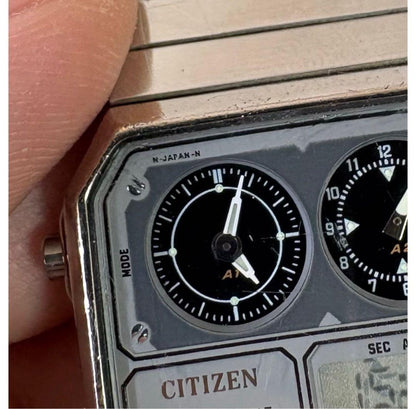 Citizen 99s-2000s Anadigi Temp Digital Men's Watch — Japanese