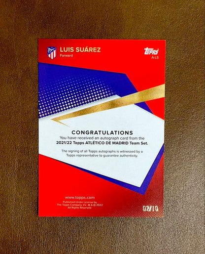 Suarez Autographed Card — 02/10 — Japanese