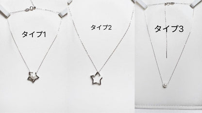 Close-up of 7.2mm round white Akoya pearl necklace with double hole and adjustable Japanese S925 silver chain