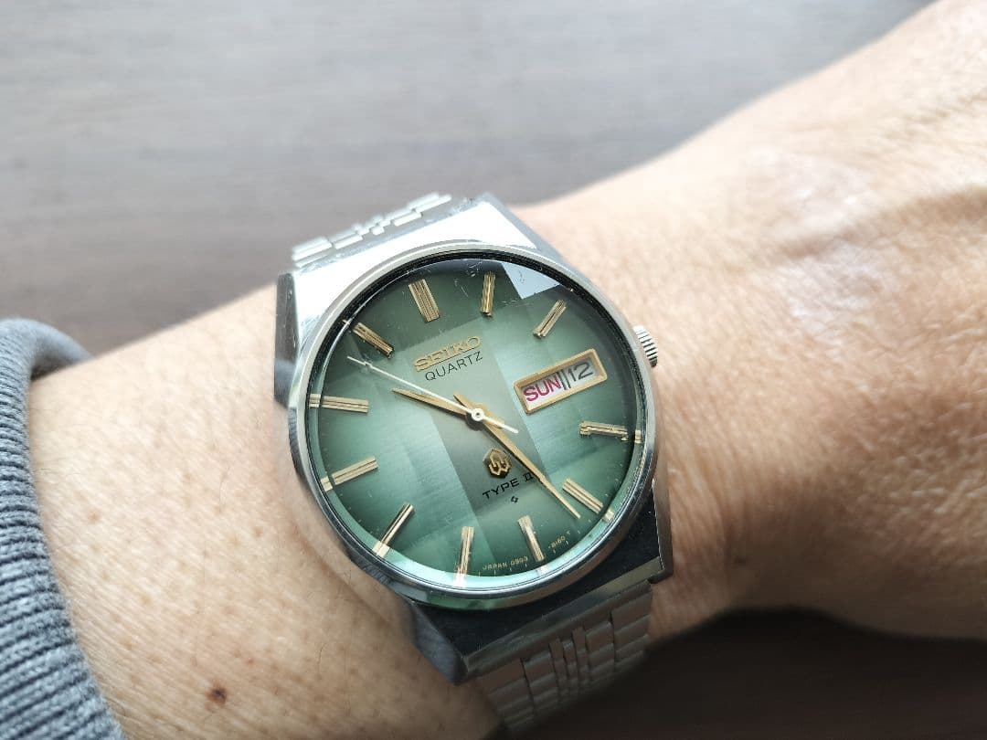 SEIKO Type2 Kattoglass Quartz Men's Watch — Japanese