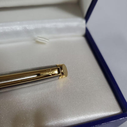 Unused WATERMAN ballpoint pen with original box showing some dirt on cover