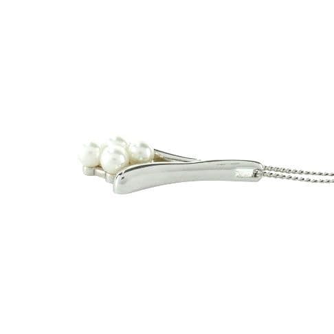 New Mikimoto pearl necklace with SV925 chain and Nina Ricci Paul & Joe handkerchief