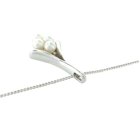 New Mikimoto pearl necklace with SV925 chain and Nina Ricci Paul & Joe handkerchief