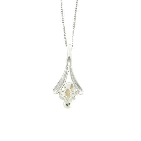 New Mikimoto pearl necklace with SV925 chain and Nina Ricci Paul & Joe handkerchief