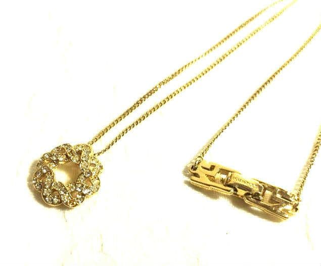 New Mikimoto pearl necklace with SV925 chain and Nina Ricci Paul & Joe handkerchief
