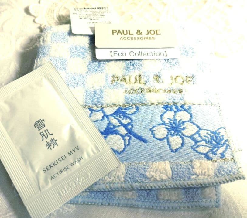 New Mikimoto pearl necklace with SV925 chain and Nina Ricci Paul & Joe handkerchief