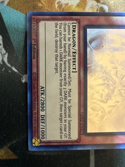 YuGiOh Dark Armed Dragon Ghost Rare card GFP2-EN179 North America 1st edition Japan import