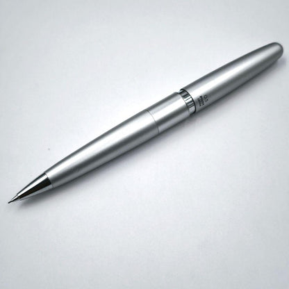 Silver Pilot ballpoint pen and mechanical pencil set with box, full length and lightweight design