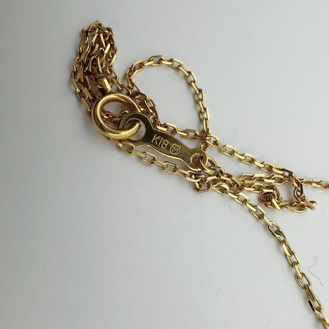MIKIMOTO K18 necklace with 4.3 to 6.1 mm pearls, 38 cm length, displayed on white background