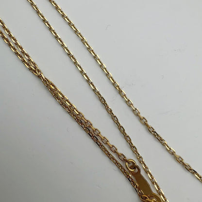 MIKIMOTO K18 necklace with 4.3 to 6.1 mm pearls, 38 cm length, displayed on white background