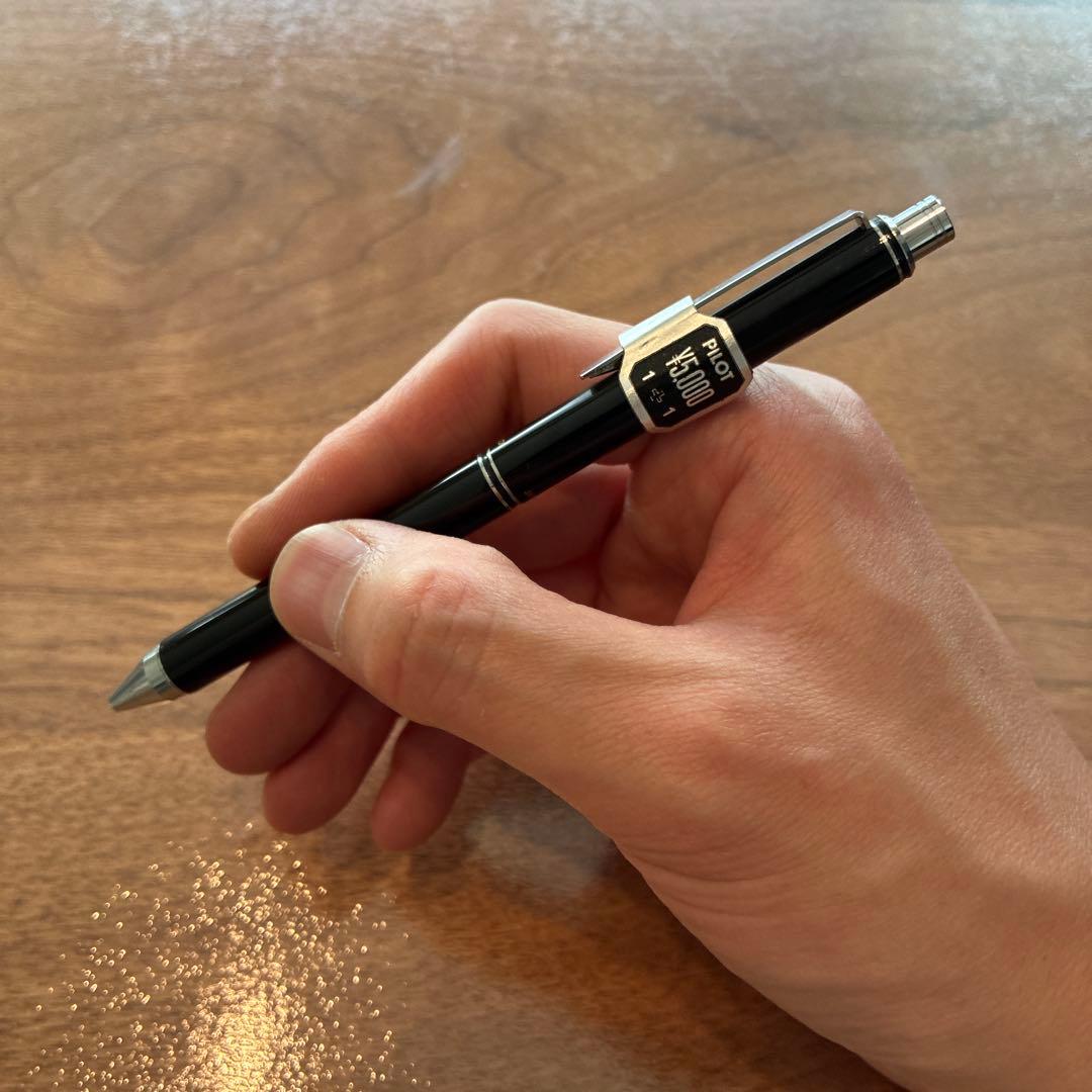 PILOT Laureate rotating mechanical pencil 0.5mm and black ballpoint pen with black body