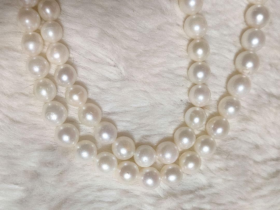 C Akoya pearl gradient necklace with silver chain and 3.8 to 7.2mm baby pearls, 44cm length