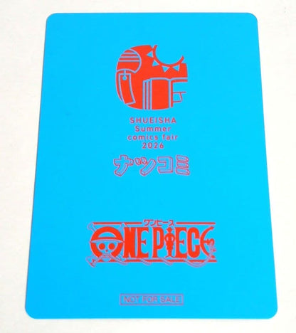 One Piece One Piece Metallic Card Natsu Comic Eiichiro Oda Signed ONEPIECE — Japanese