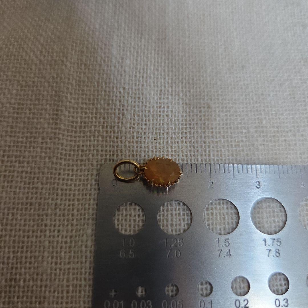 agate K14 yellow gold opal pendant top in cleaned condition with no accessories included