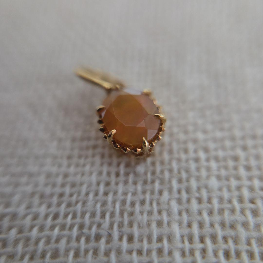 agate K14 yellow gold opal pendant top in cleaned condition with no accessories included