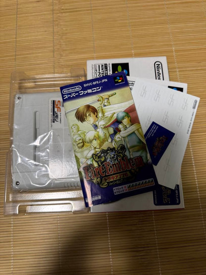 Nintendo SF Memory Cassette Fire Emblem Thracia 776 cartridge with instruction manual and sticker