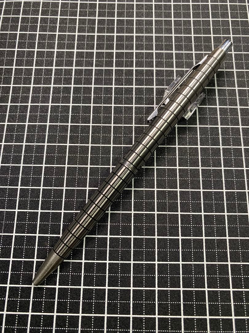 PILOT Elite Shokki Finish Stripe Ballpoint Pen with striped design and silver accents