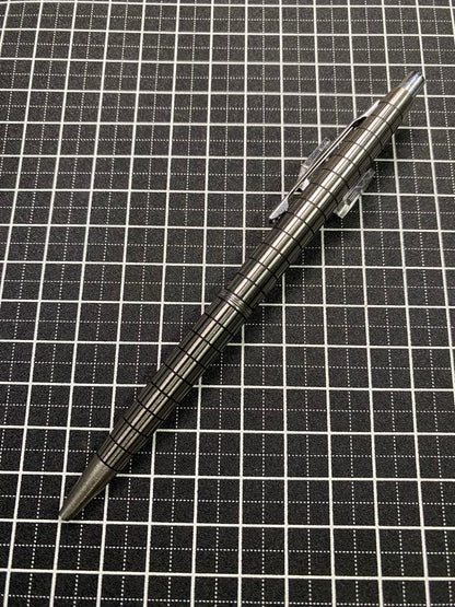 PILOT Elite Shokki Finish Stripe Ballpoint Pen with striped design and silver accents