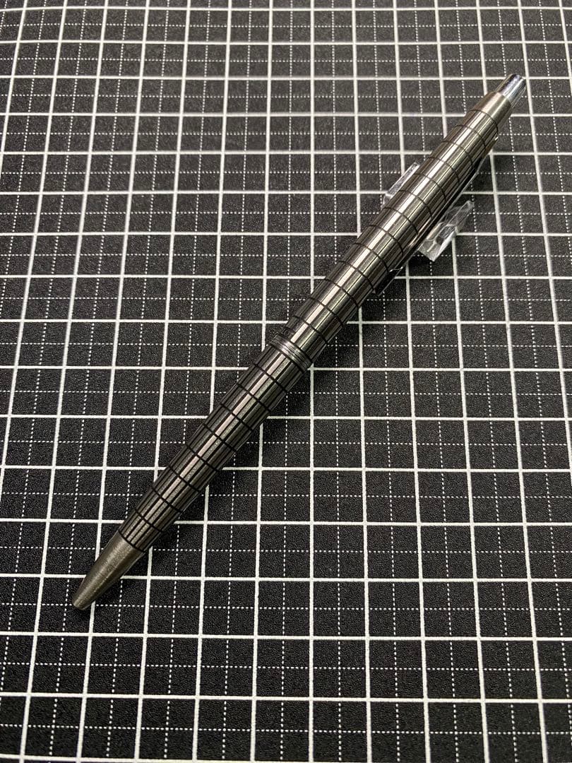 PILOT Elite Shokki Finish Stripe Ballpoint Pen with striped design and silver accents
