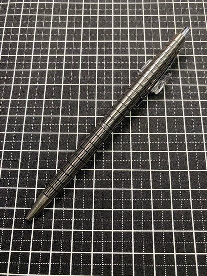 PILOT Elite Shokki Finish Stripe Ballpoint Pen with striped design and silver accents