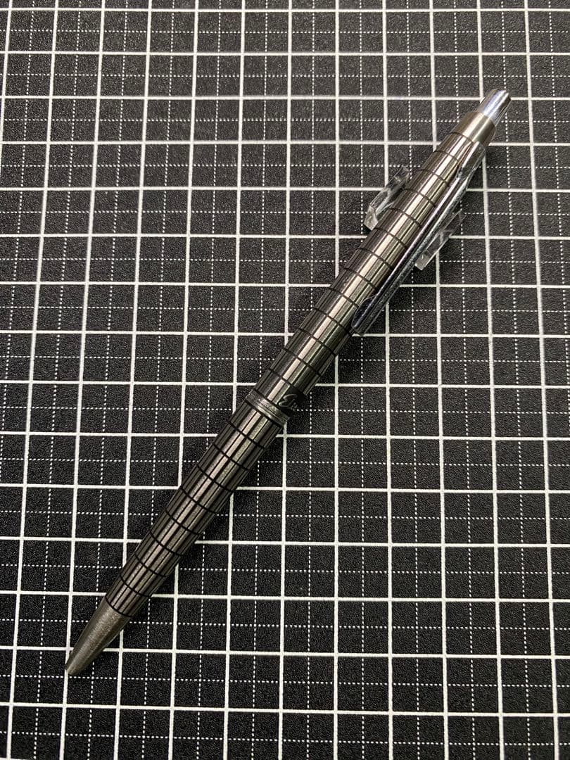 PILOT Elite Shokki Finish Stripe Ballpoint Pen with striped design and silver accents
