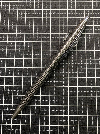 PILOT Elite Shokki Finish Stripe Ballpoint Pen with striped design and silver accents