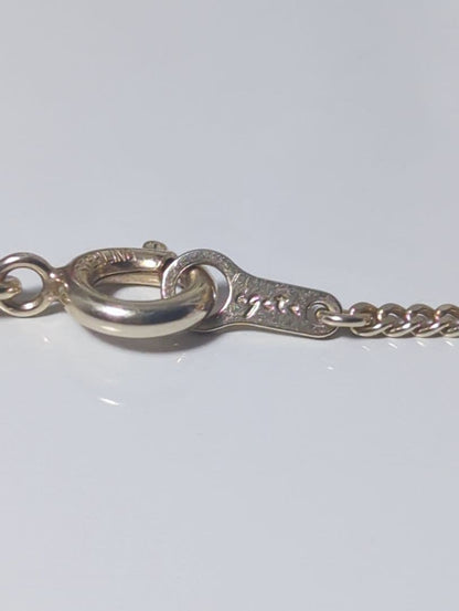 Agete Lariat Rosary Y-Shaped Necklace in gold sterling silver with 50 cm length and 1 cm top size