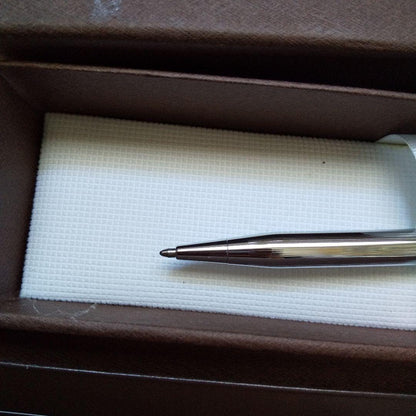 CROSS Ballpoint Pen with metal body and oil-based ink shown in simple packaging