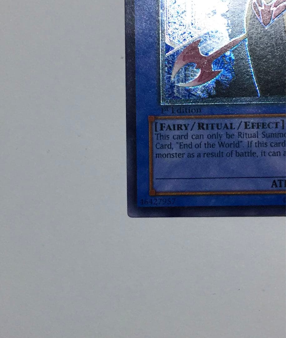 Yu-Gi-Oh Old Asia Relief Ruin the Goddess of Ruin Ultimate Rare card Japan import with visible signs of use