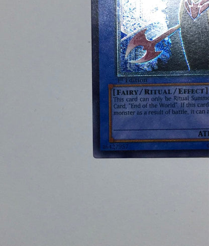 Yu-Gi-Oh Old Asia Relief Ruin the Goddess of Ruin Ultimate Rare card Japan import with visible signs of use
