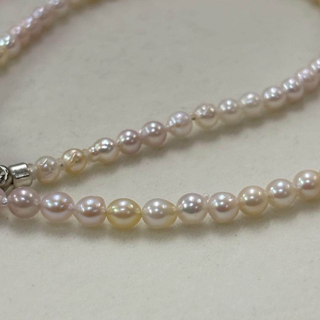 Akoya pearl necklace featuring 3.5-4mm pearls, 43 cm length, from Ise-Shima Egu Bay