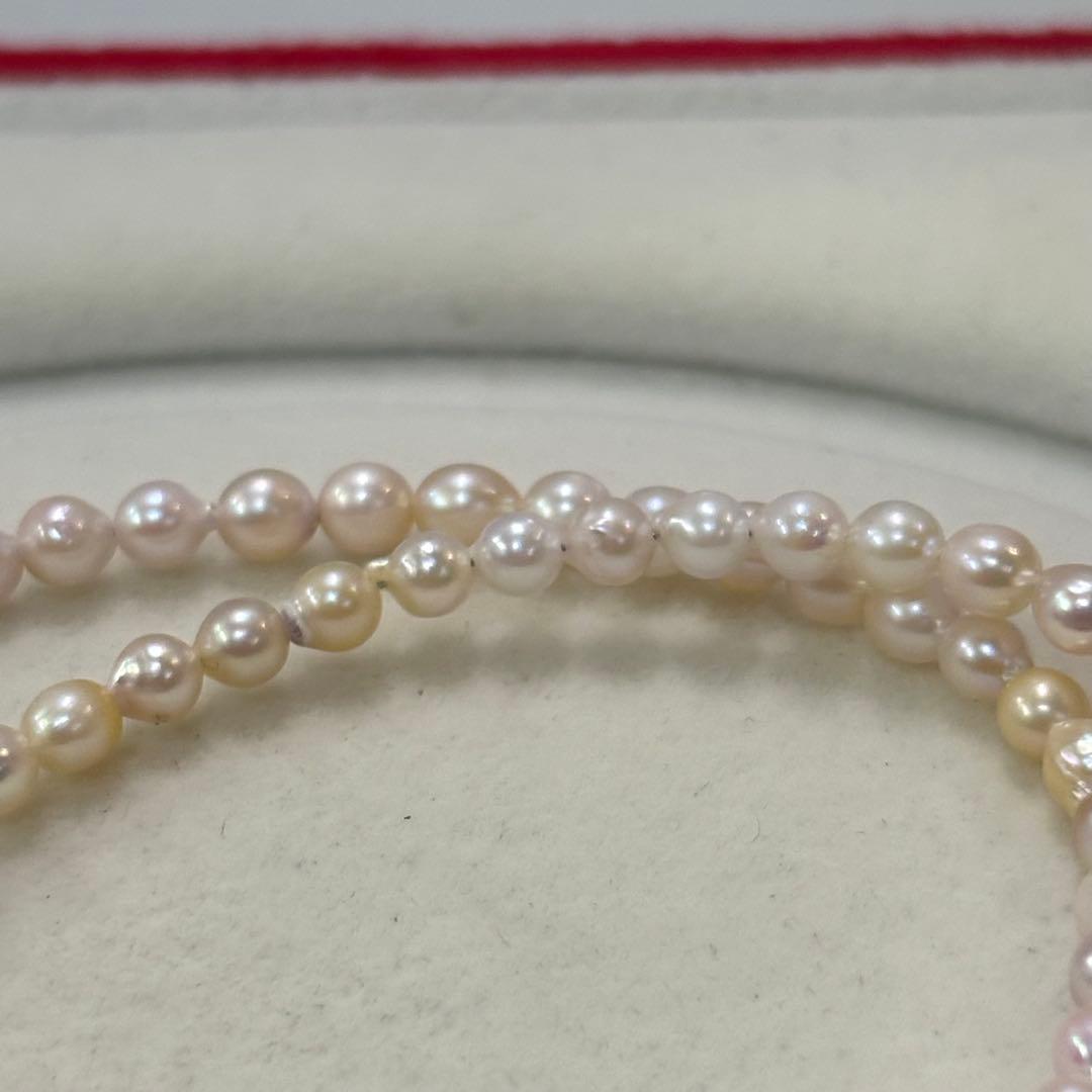 Akoya pearl necklace featuring 3.5-4mm pearls, 43 cm length, from Ise-Shima Egu Bay