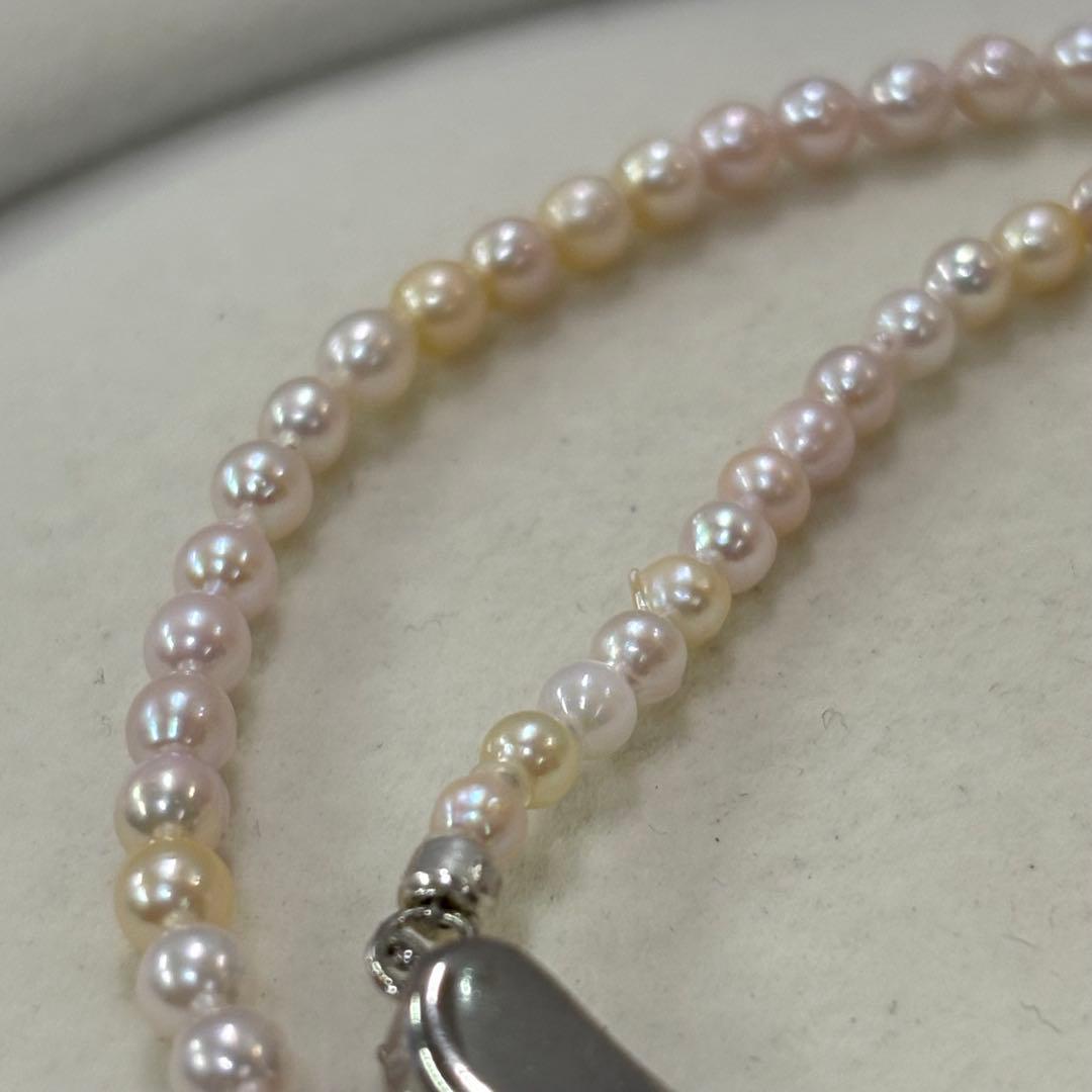 Akoya pearl necklace featuring 3.5-4mm pearls, 43 cm length, from Ise-Shima Egu Bay