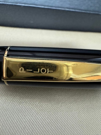 PILOT Lucina black ballpoint pen made of plastic and metal with a dedicated black case