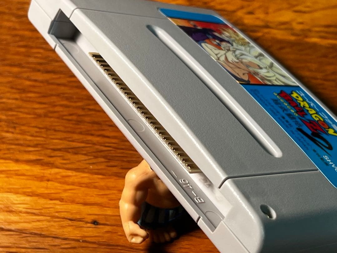 SNES Dragon Ball Z Super Butoden 2 game cartridge with box in excellent condition
