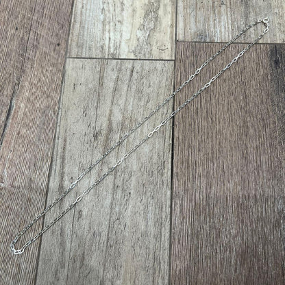 Agete 925 sterling silver necklace with 59 cm length and 4.9 mm x 2.5 mm link size