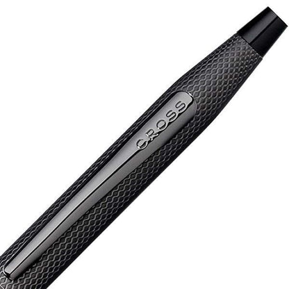 Cross Classic Century ballpoint pen in brushed black finish with twist mechanism and slim design