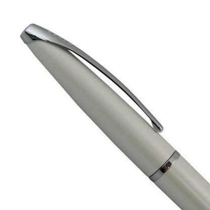Cross ATX Pearl White Lacquer Fountain Pen model 886-38 with fine nib, sleek white lacquer finish
