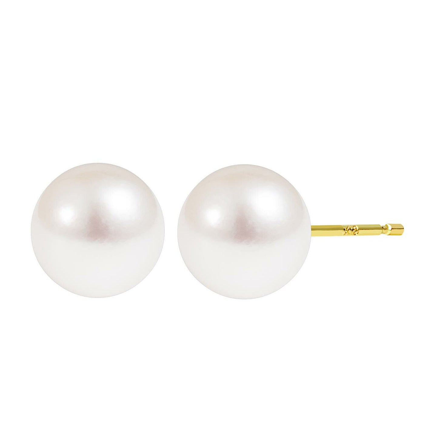 Necklace and earring set featuring 7-8mm Akoya pearls and a preserved rose in a jewelry case