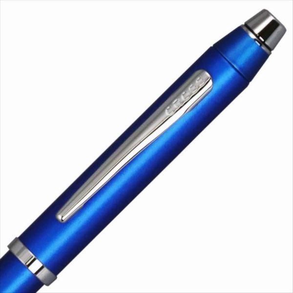 Cross Texree NAT0090-8ST metallic blue ballpoint pens with black and red ink plus 0.5mm mechanical pencil