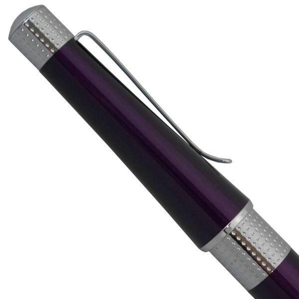 CROSS Beverly AT0492-7 ballpoint pen in deep purple with twist mechanism, 133mm length, 13mm barrel diameter